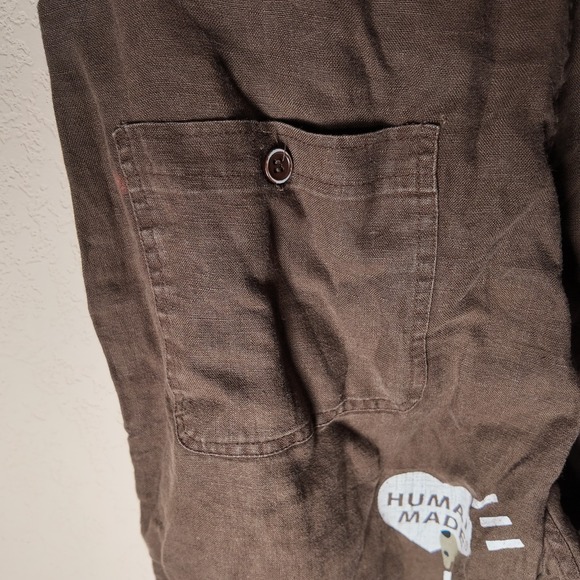 Human Made Linen Deck Pants M Japan *Stained* - Picture 9 of 12